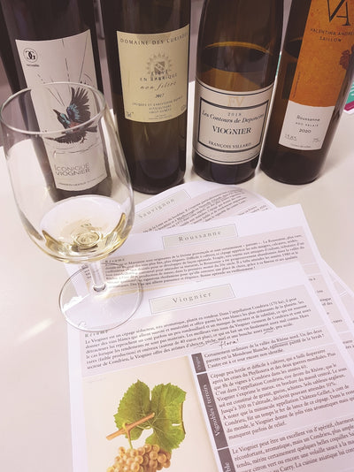 Petit feed-Back atelier de dégustation Viognier, Roussanne et Sauvignon
